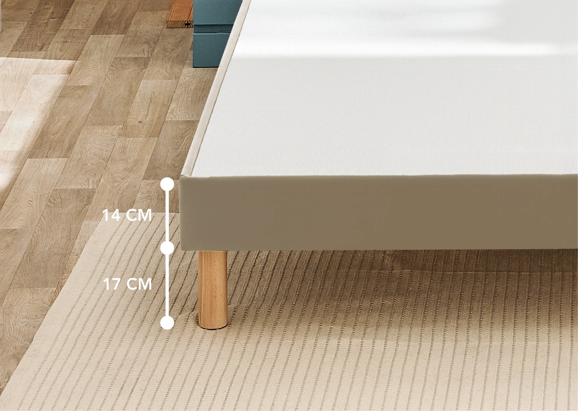 Sommier 80 x 200 cm enduit moka - Bultex sommier vigoroso