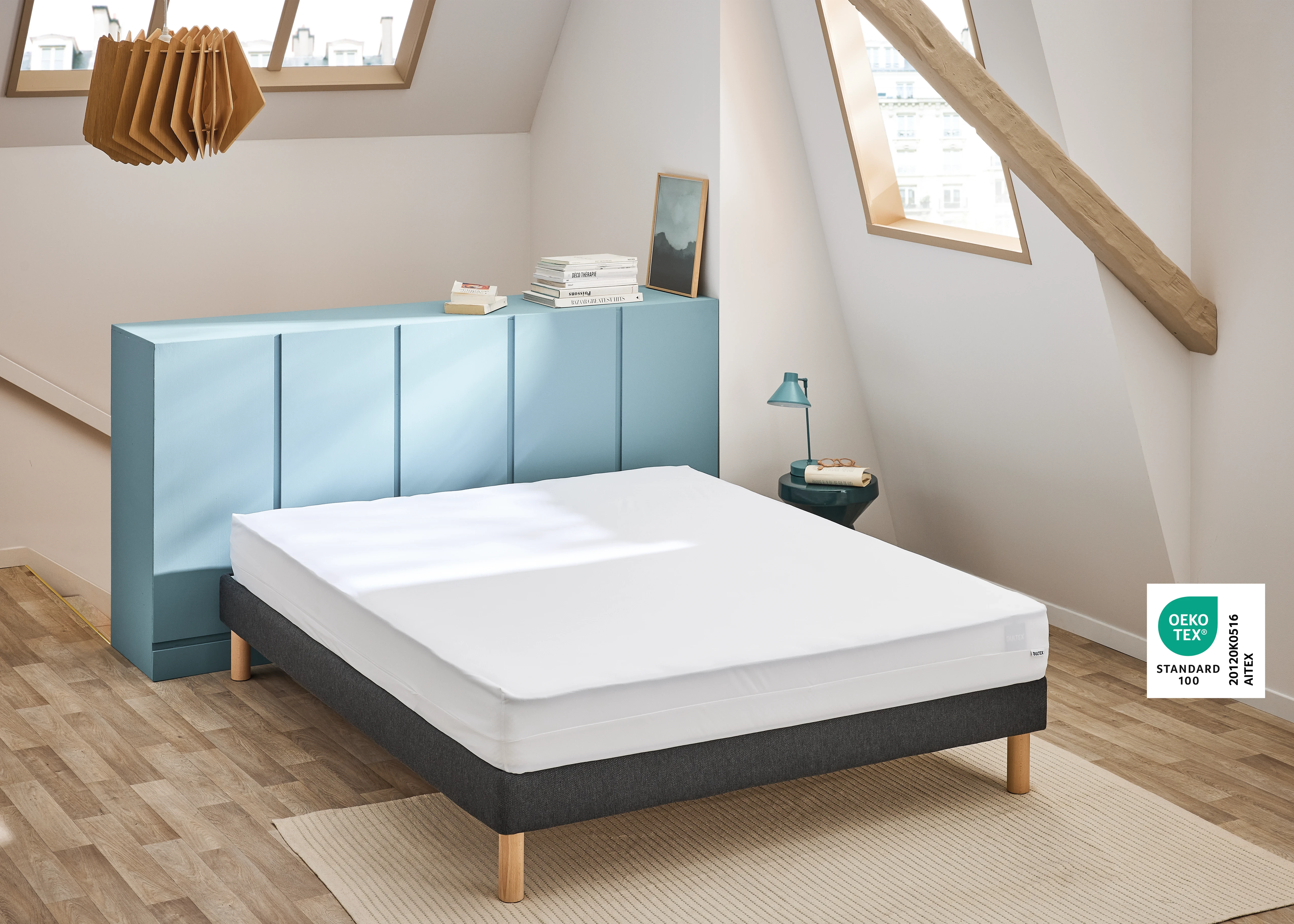 Housse De Matelas Imperméable 90 X 200 X 20 Cm Anti Punaises De Lit Et Anti Acariens