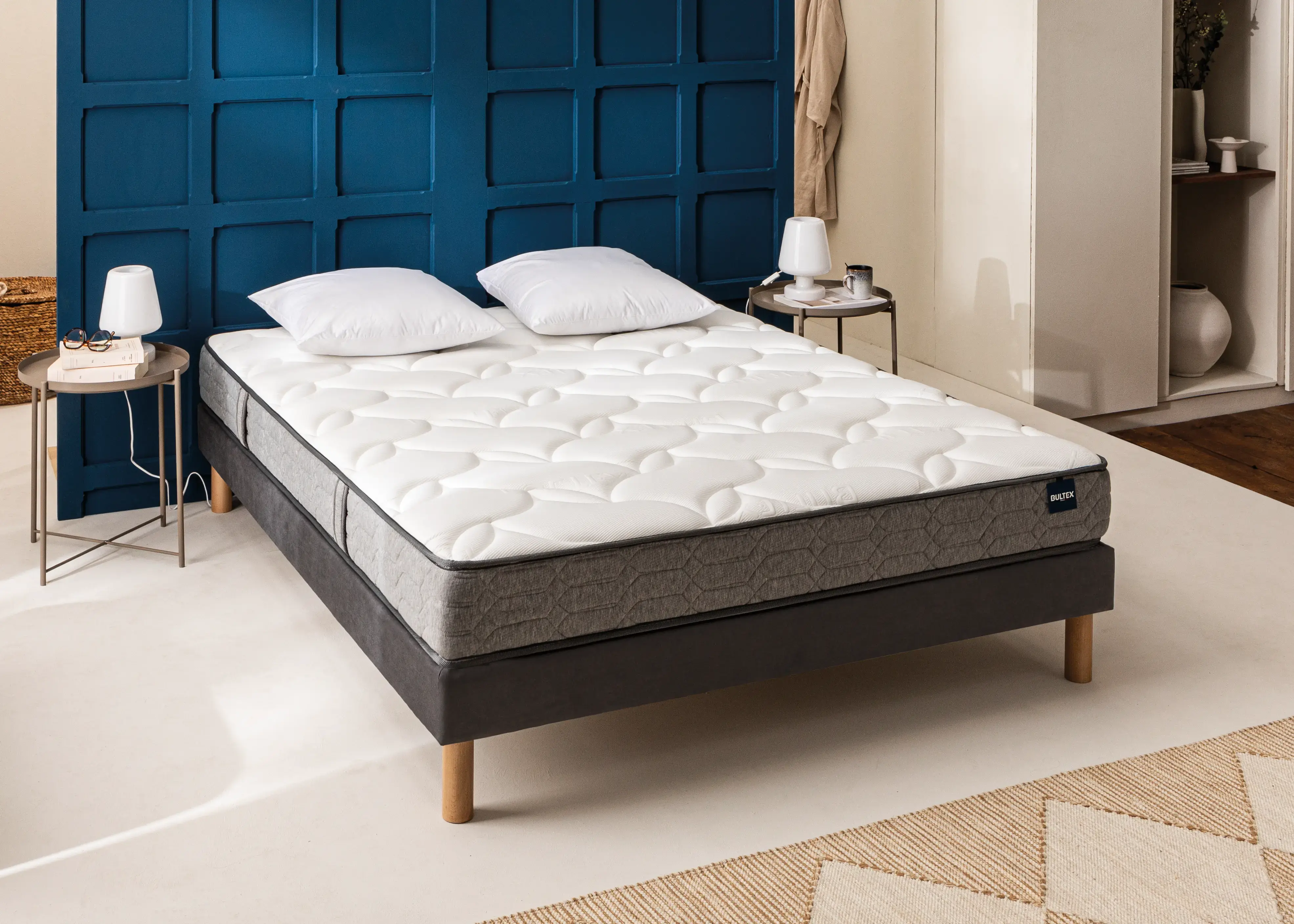 Tête de lit Bultex TELICA Tramé Marron 160