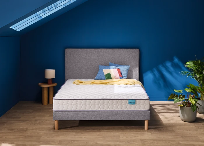 Matelas 180 x 200 cm blanc - Merinos Well Bed